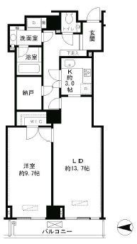恵比寿ガーデンテラス弐番館 817 間取り図