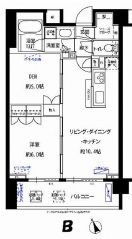 フォレシティ富ヶ谷 204 間取り図