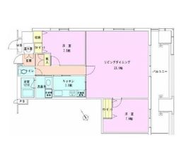 茅場町タワーレジデンス 1701 間取り図