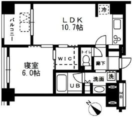 レジディア日本橋浜町 504 間取り図