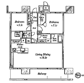 THE TOYOSU TOWER 39階 間取り図