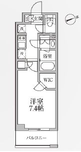 レジディア新御徒町2 606 間取り図