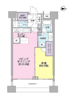 パークハウス千代田富士見 4階 間取り図