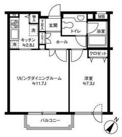 参宮橋マンション 102 間取り図