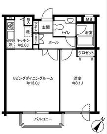 参宮橋マンション 307 間取り図