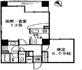 アクトフォルム武蔵小山 704 間取り図