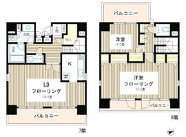 テラス麻布十番 701 間取り図