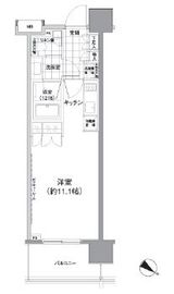 パークハビオ渋谷神山町 1105 間取り図