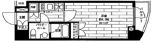 グランドコンシェルジュ広尾 6階 間取り図