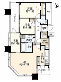 スカイズタワー＆ガーデン 19階 間取り図