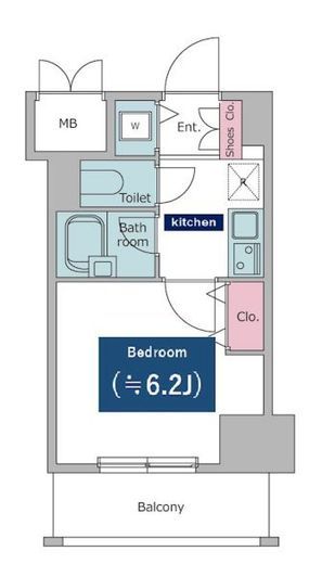 レジディア東品川 1006 間取り図