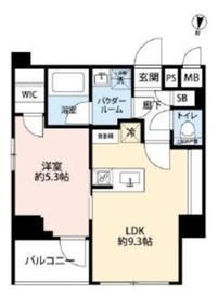 グランドコンシェルジュ恵比寿 8階 間取り図