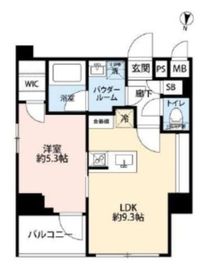 グランドコンシェルジュ恵比寿 9階 間取り図