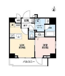 グランドコンシェルジュ恵比寿 8階 間取り図