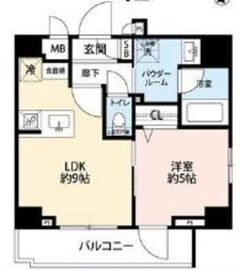 グランドコンシェルジュ恵比寿 9階 間取り図