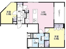 フォリアージュ 3階 間取り図