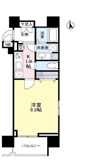 ガーラプレイス新宿御苑 1008 間取り図