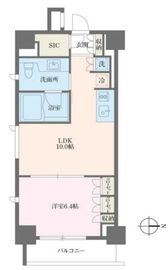 MFPRコート麻布十番 404 間取り図