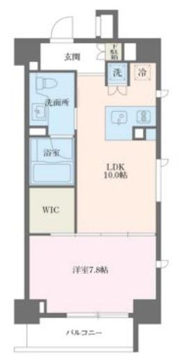 MFPRコート麻布十番 601 間取り図