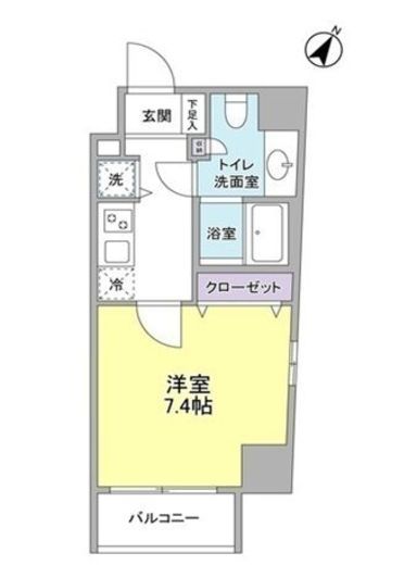 アリエルズ赤坂 602 間取り図