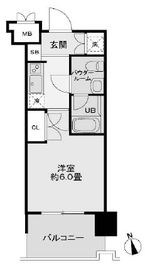 レジディア新宿御苑 602 間取り図