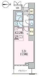 ロイヤルパークスタワー南千住 1216 間取り図