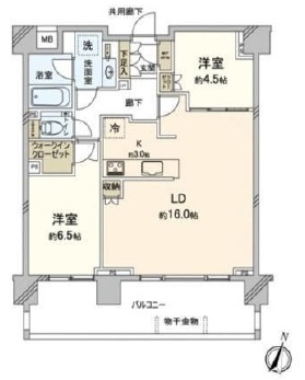 シティテラス下目黒 2階 間取り図
