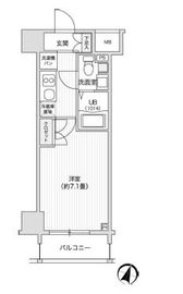 レジディア笹塚2 907 間取り図