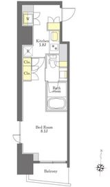 プライムメゾン市谷山伏町 409 間取り図