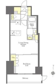 プライムメゾン市谷山伏町 203 間取り図