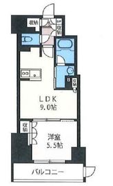 プライムメゾン市谷山伏町 503 間取り図