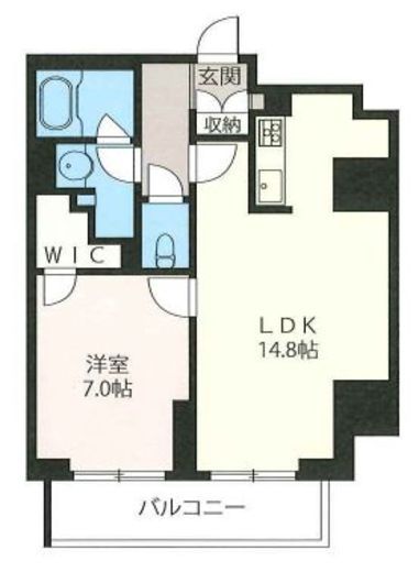 プライムメゾン市谷山伏町 401 間取り図