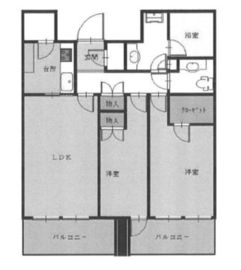 ベイサイドタワー晴海 31階 間取り図