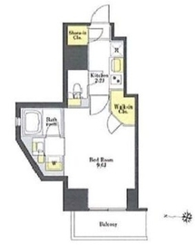プライムメゾン市谷山伏町 709 間取り図