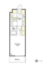 プライムメゾン市谷山伏町 216 間取り図