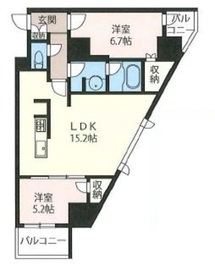 プライムメゾン市谷山伏町 802 間取り図