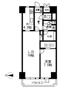 レジディア目白 507 間取り図
