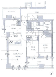 ジオ赤坂丹後町 9階 間取り図