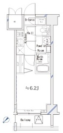 ガリシア品川 4階 間取り図