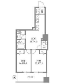 ルクレ新川レジデンス 904 間取り図