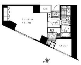 青山ザ・タワー 9階 間取り図