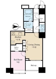 ザ・センター東京 4階 間取り図
