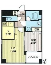 ルボラパン行人坂 501 間取り図