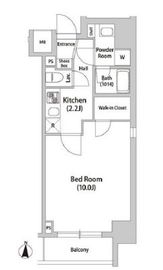 モンレーヴ森下 302 間取り図