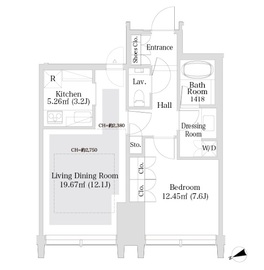 ラ・トゥール新宿グランド 1103 間取り図