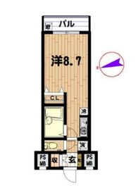 エスコート麻布十番 11階 間取り図