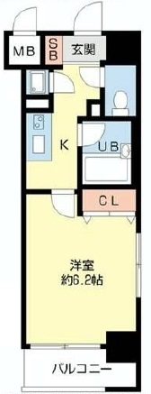 プロシード都立大学 304 間取り図