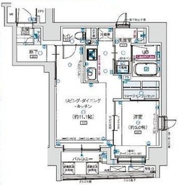 アルティザ東銀座 10階 間取り図