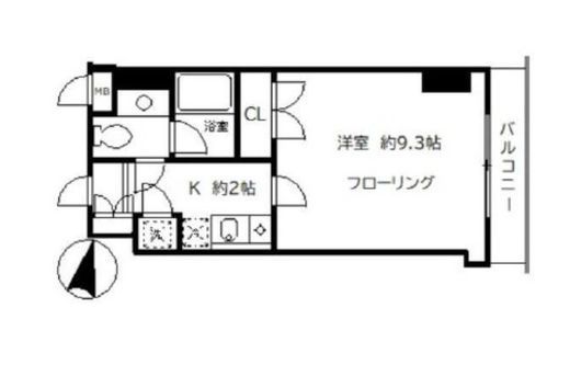 ヒルサイド御殿山 703 間取り図