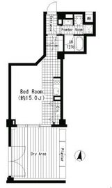 クロスレジデンス三宿 103 間取り図